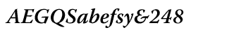 Serif fonts T-Y: Warnock Pro SemiBold Italic