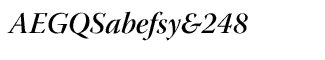 Serif fonts T-Y: Warnock Pro SemiBold Italic Display