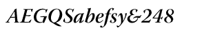 Serif fonts T-Y: Warnock Pro SemiBold Italic Subhead