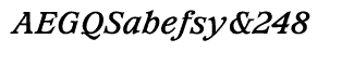 Serif fonts T-Y: Waverly Bold Italic