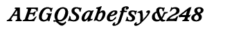 Waverly fonts: Waverly Extra Bold Italic