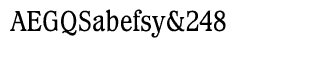 Serif fonts T-Y: Waverly Medium Condensed