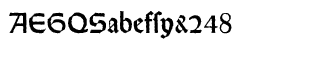 Serif fonts T-Y: Weiss Rundgotisch Antique