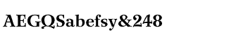 Serif fonts T-Y: Wilke 75 Bold