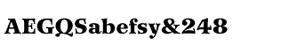 Serif fonts T-Y: Wilke 95 Black