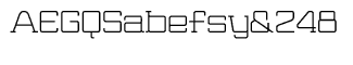 Futuristic fonts: Wired Serif