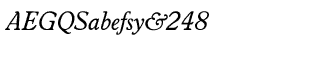 Worcester fonts: Worcester Round CE Regular Italic