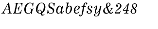 Serif fonts T-Y: Worldwide Italic