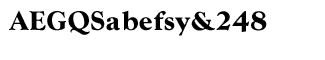 Serif fonts T-Y: WTC Goudy CE Bold