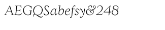 Serif fonts T-Y: WTC Goudy CE Light Italic
