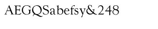 Serif fonts T-Y: WTC Goudy CE Regular