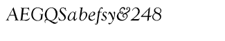 Serif fonts T-Y: WTC Goudy CE Regular Italic