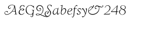 Serif fonts T-Y: WTC Goudy Swash CE Light Italic
