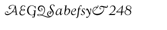 Serif fonts T-Y: WTC Goudy Swash CE Regular Italic