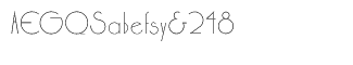 Retro fonts M-Z: Xctasy Sans Light  alternate version