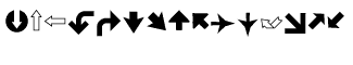 Symbol fonts: Xingy Arrows