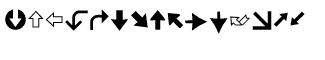 Symbol fonts: Xingy Arrows Between