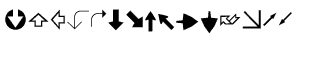 Symbol fonts: Xingy Arrows Two
