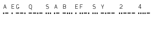 Symbol fonts: Xintnl Morse DeCode