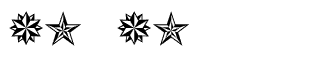 Symbol fonts: Xstars And Stripes Volume