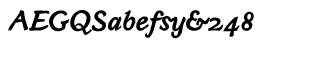 Handwriting fonts: Yan Series 333 JY LF Black Italic