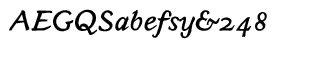 Handwriting fonts: Yan Series 333 JY OSF Bold Italic