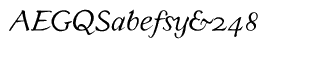 Handwriting fonts: Yan Series 333 JY OSF Italic