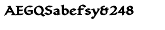 Serif fonts T-Y: Yngreena Extra Bold