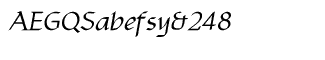 Serif fonts T-Y: Yngreena Italic