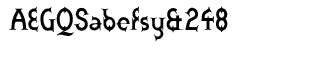 Gothic fonts G-Z: Zoroaster Bold